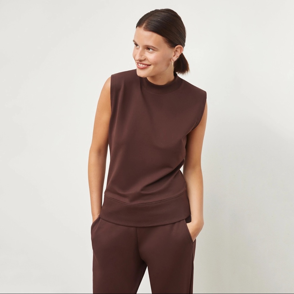NWT M.M. LaFleur Toni Top - French Terry - Huckleberry - S